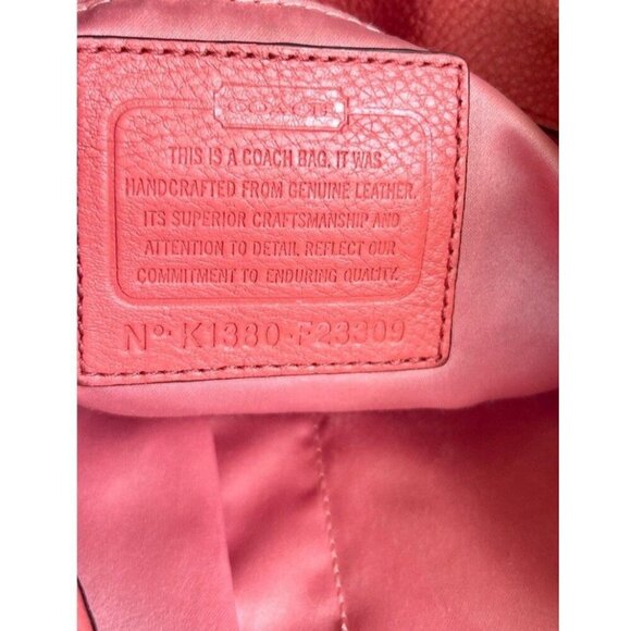 Coach Avery Pebbled Leather Large Hobo Bag (Sienna) - Picture 6 of 8